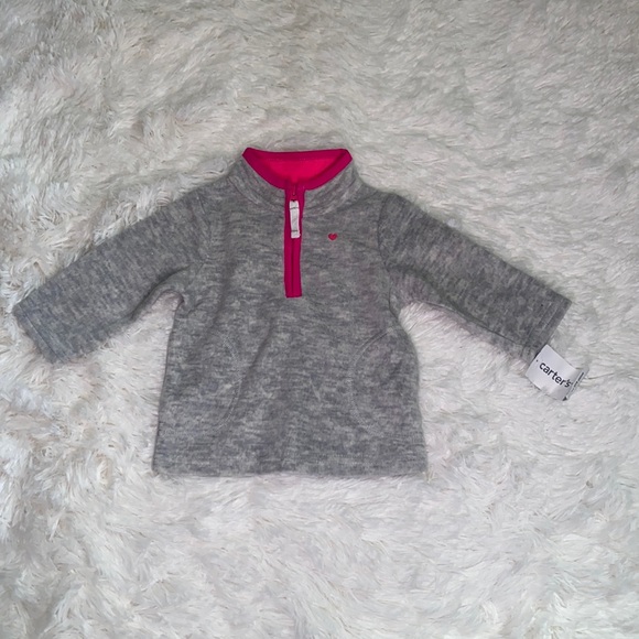 CARTER’S HALFZIP FLEECE PULLOVER 6m - Picture 1 of 4